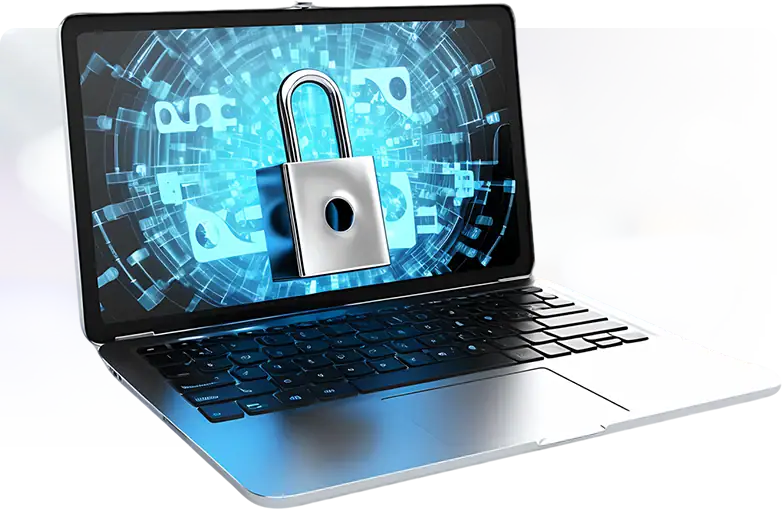 Security Assessments 2 laptop with lock