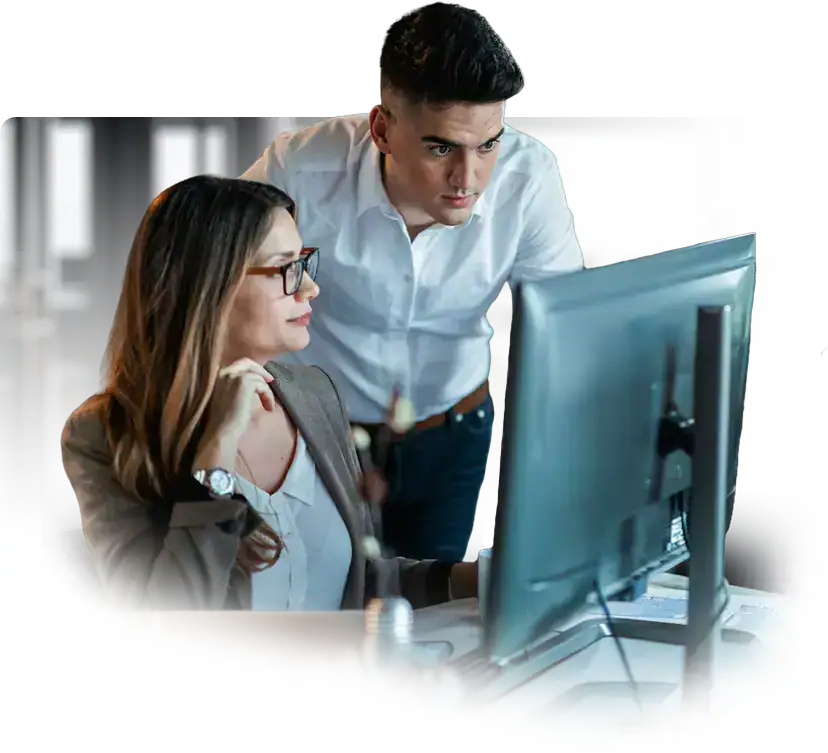 two young business colleagues