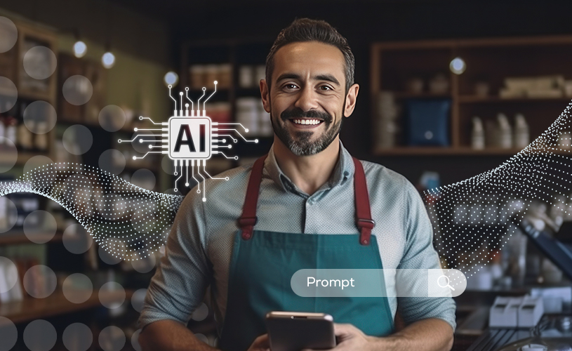 Small businesses using AI